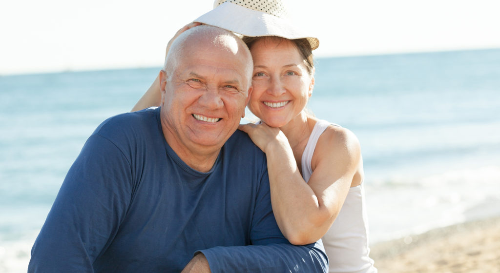 Mature Couple At Sea Beach