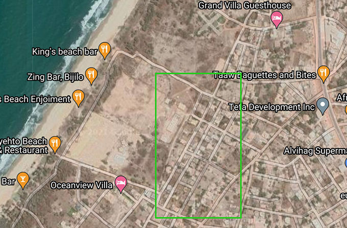 GamRealty plot of land for sale Bijilo Gambia beach front