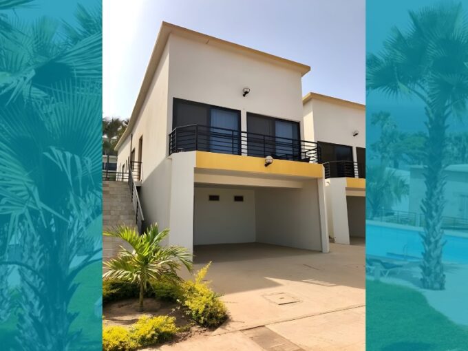 Gamrealty 3 bed beachfront town house for rent BIjilo Coco Ocean Gambia