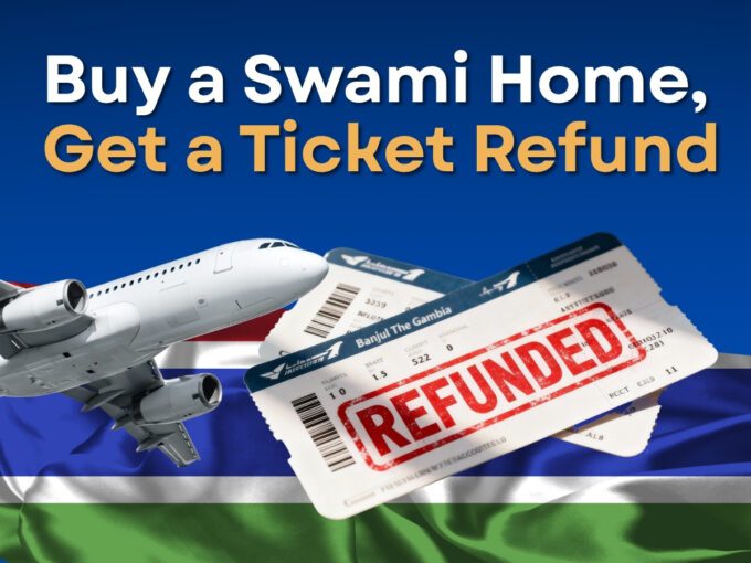 Gamrealty Swami India Gambia Airfare ticket refund