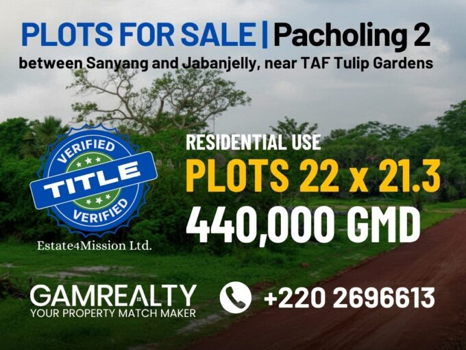 Gamrealty land for sale in Pacholing Gambia