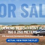 TUJERENG BEACHFRONT PLOT FOR SALE 150 X 250 METER VIEW